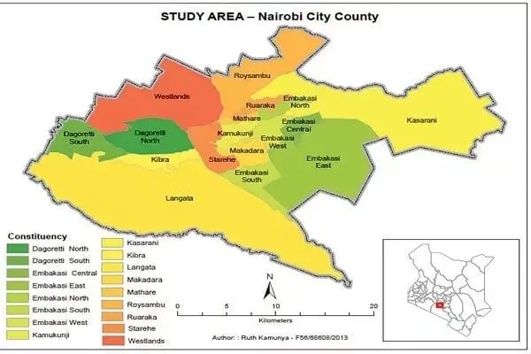 Sub Counties In Nairobi County