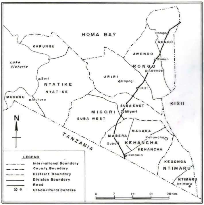 sub-counties in Migori County