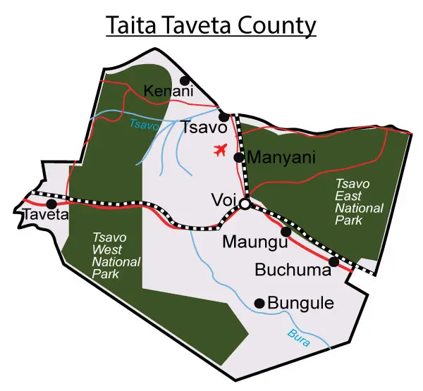 Sub Counties in Taita Taveta County