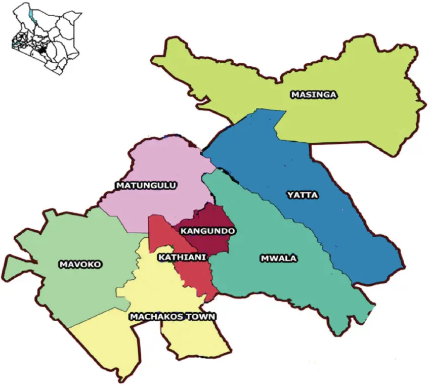 Sub Counties In Machakos County