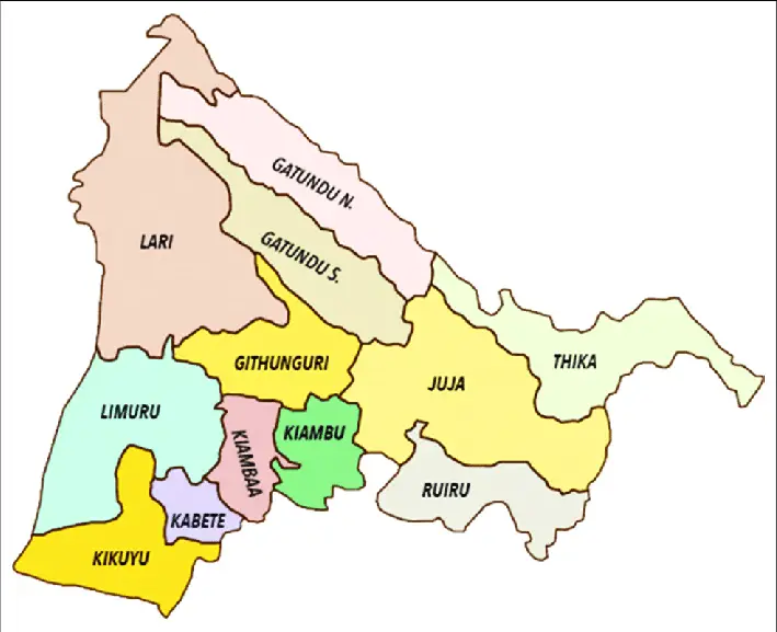 Sub Counties In Kiambu County