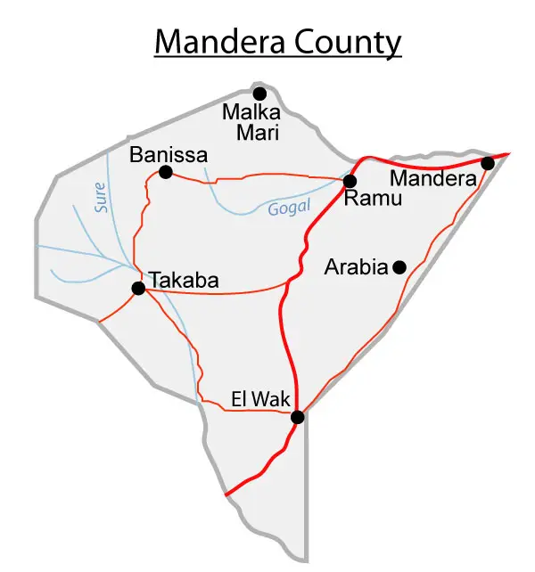 Sub Counties in Mandera County