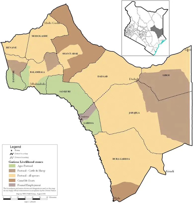 Sub Counties in Garissa County